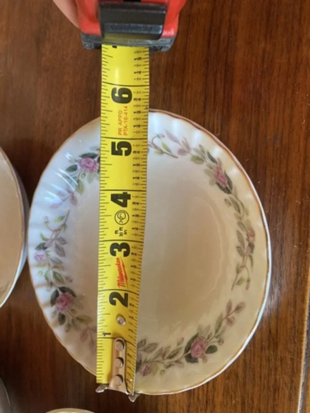 4 Vintage Creative Fine China Regency Pink Rose Fruit Bowls 5.5